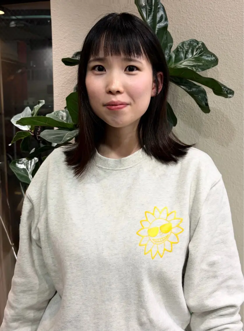 ミディアム ヘアカラー トリートメント ボブパーマ／アレンジ Onのヘアスタイル