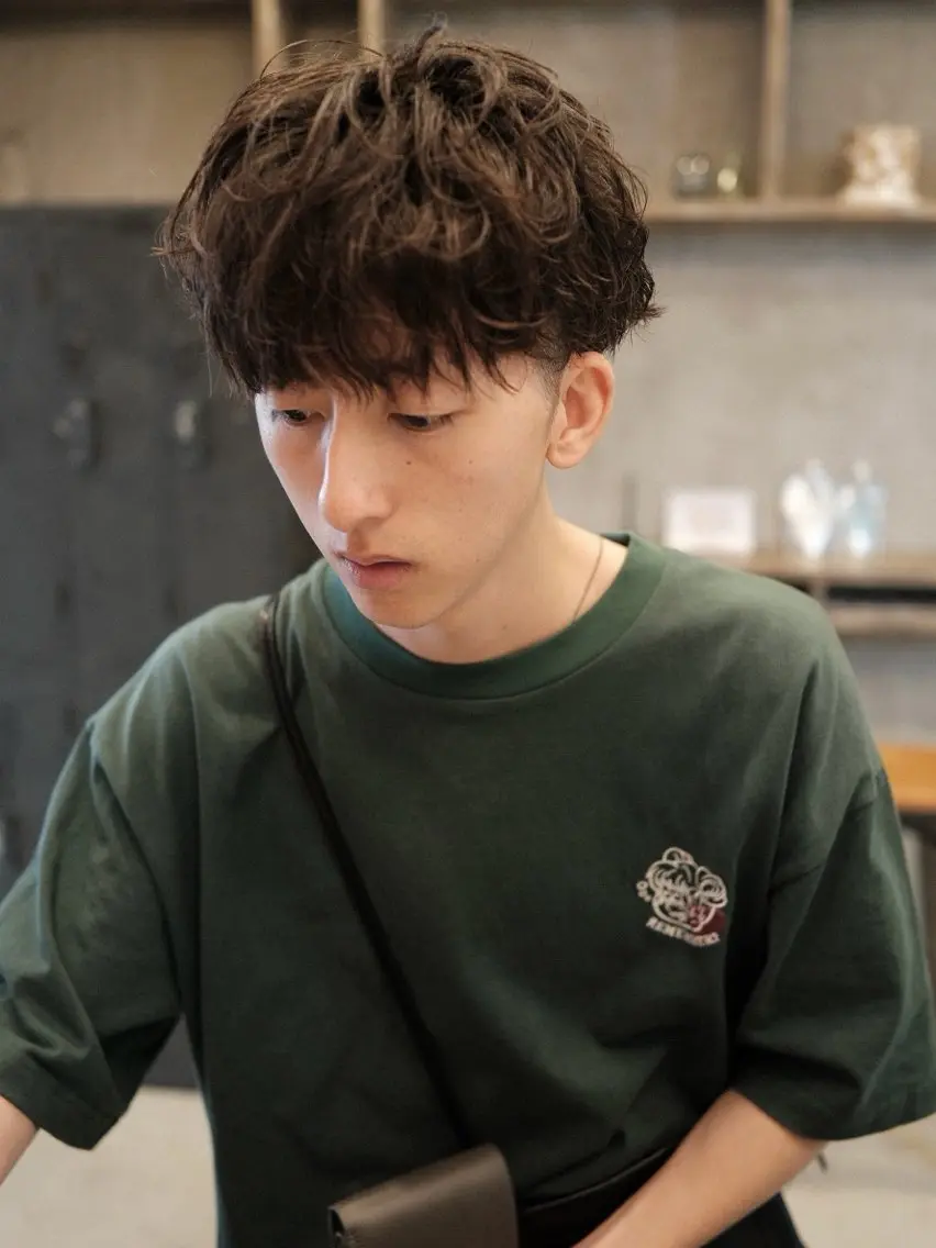 ショート パーマ メンズ カット パーマ ill副店長 立和田純也のヘアスタイル