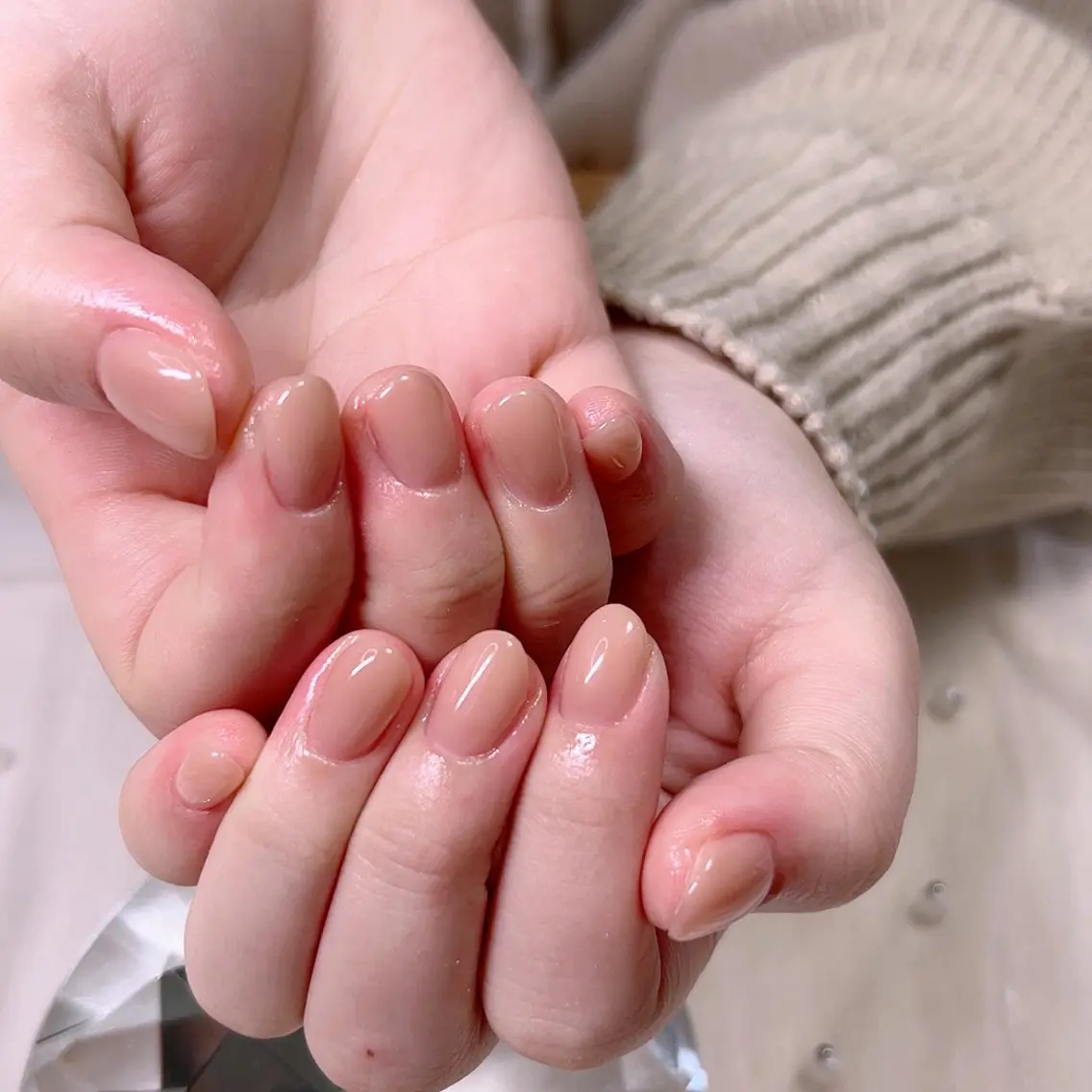 ネイル オフィスネイル ワンカラーネイル シンプルネイル 冬ネイル Cute Tips nailのネイルデザイン