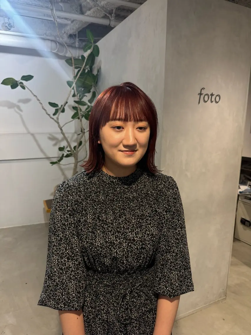 セミロング カット ヘアカラー トリートメント 新宿/顔周りカット +レイヤー＝しずく♩のヘアスタイル
