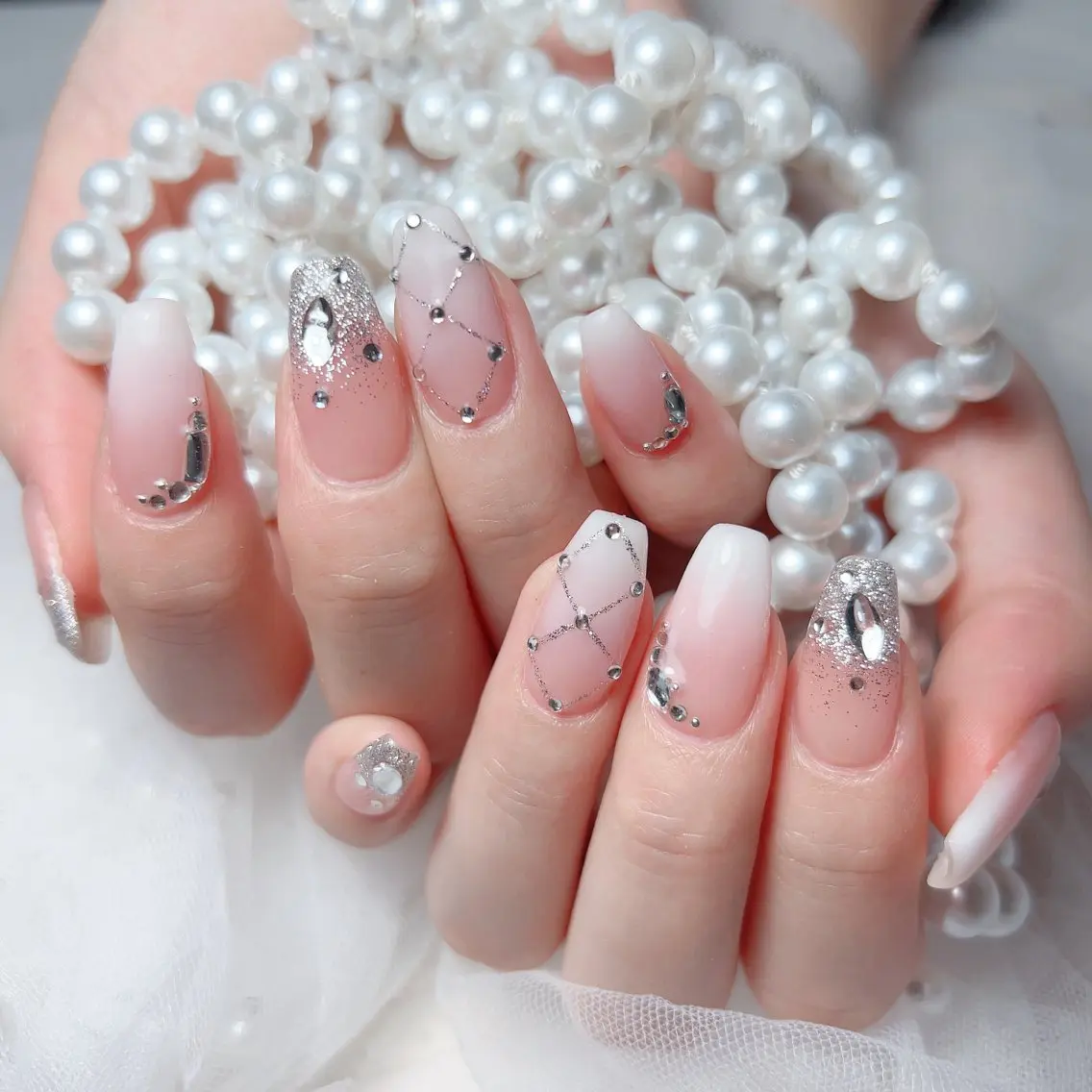 ネイル ハンドネイル M 🌷Nail 長さだし専門店のネイルデザイン