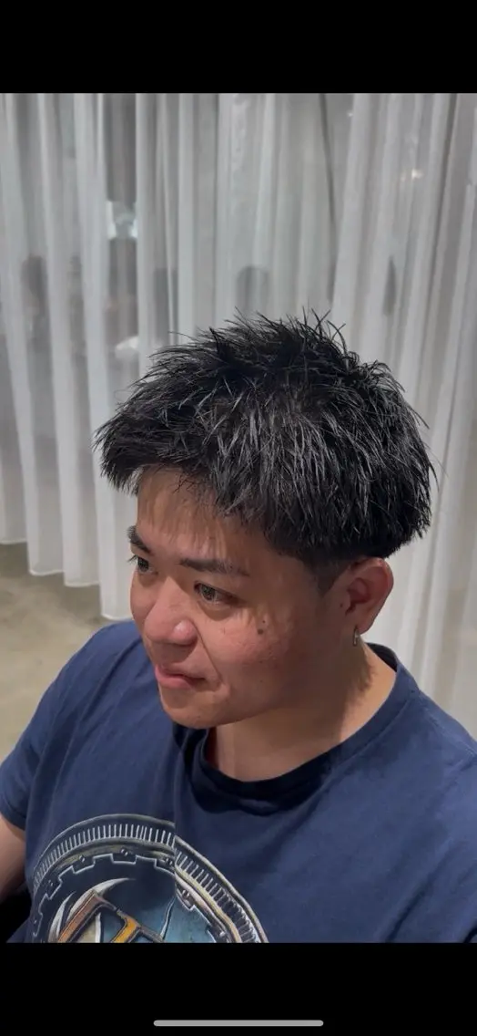 メンズ スパイキーショート カット 堀場 大生/ メンズ特化/野々市のヘアスタイル