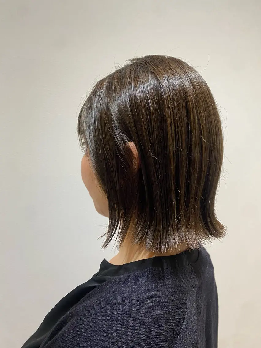 ミディアム カラー カット ヘアカラー トリートメント ♡オシャ髪♡AI ✂️newi町田のヘアスタイル
