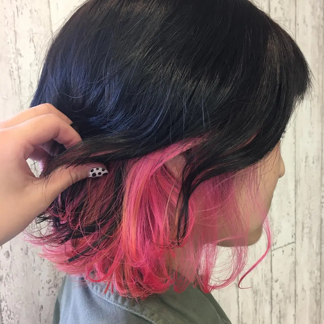 ショート カラー インナーカラー ピンクカラー Kaede .のヘアスタイル