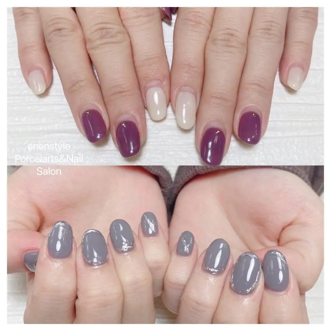 ミディアム ネイル ハンドネイル 🐾enen style 🐾のネイルデザイン