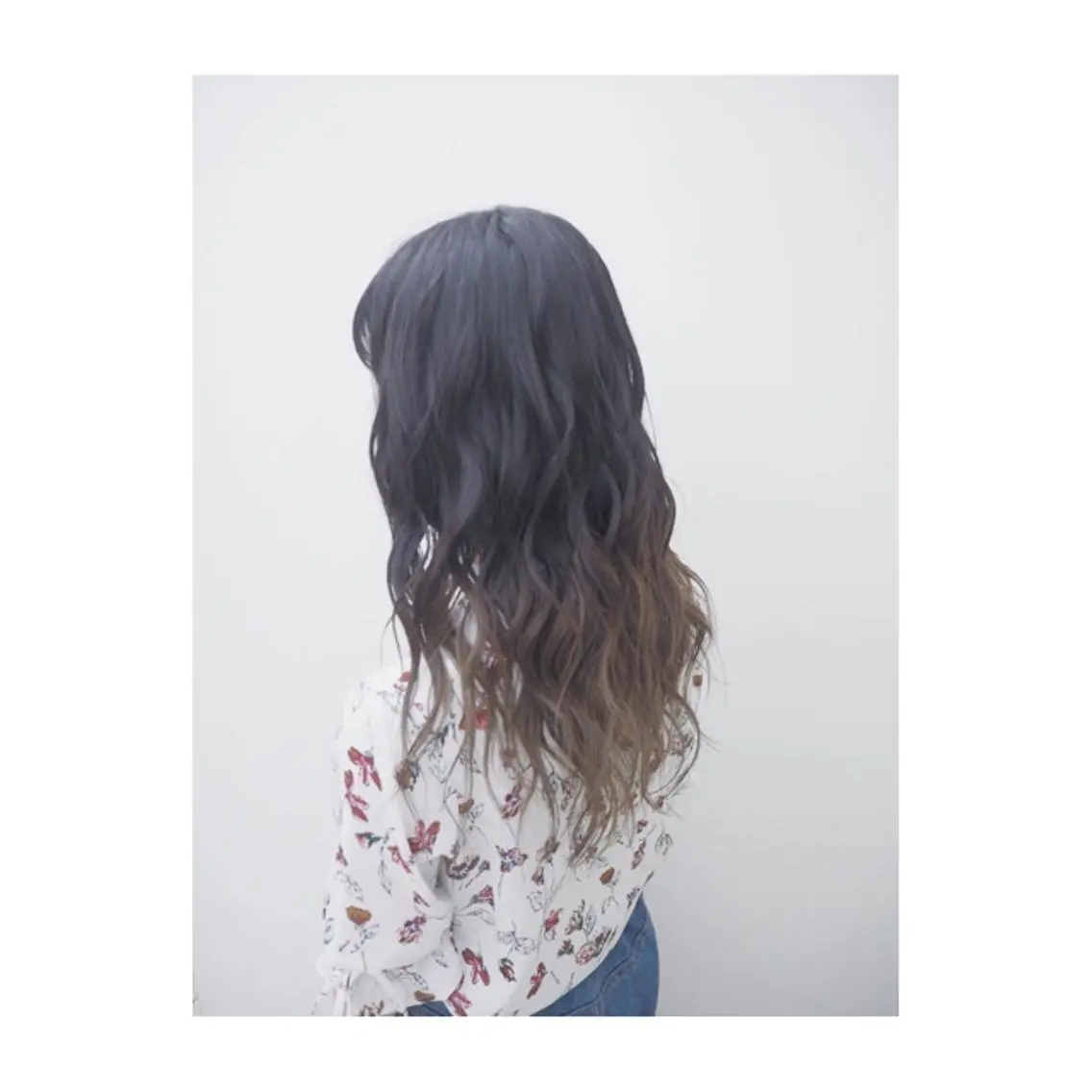 セミロング カラー 永岡 鉄平のヘアスタイル