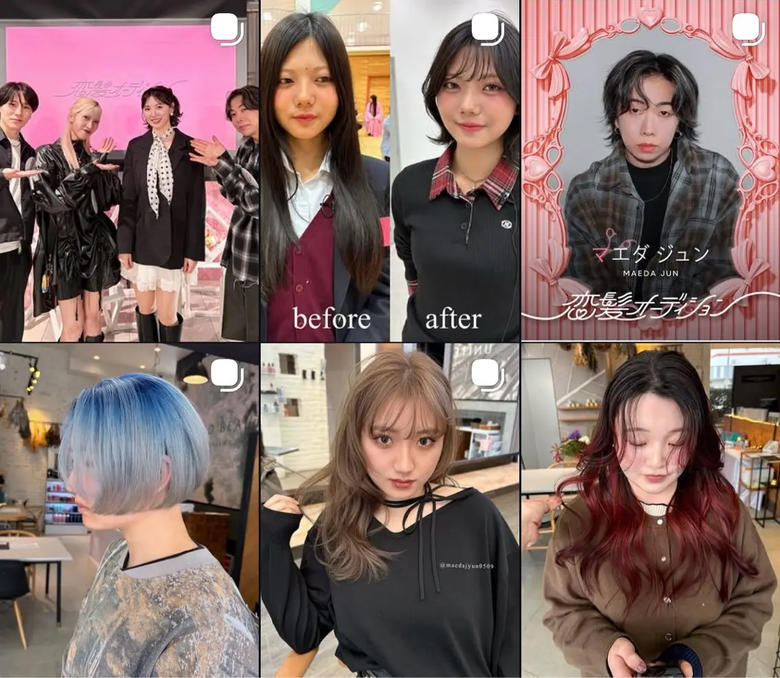 ミディアム カラー 透明感カラー 顔まわりレイヤー 髪質改善 韓国風ヘア レイヤーカット カット ヘアカラー 🏆ABEMAモテ髪 優勝🏆/junのヘアスタイル