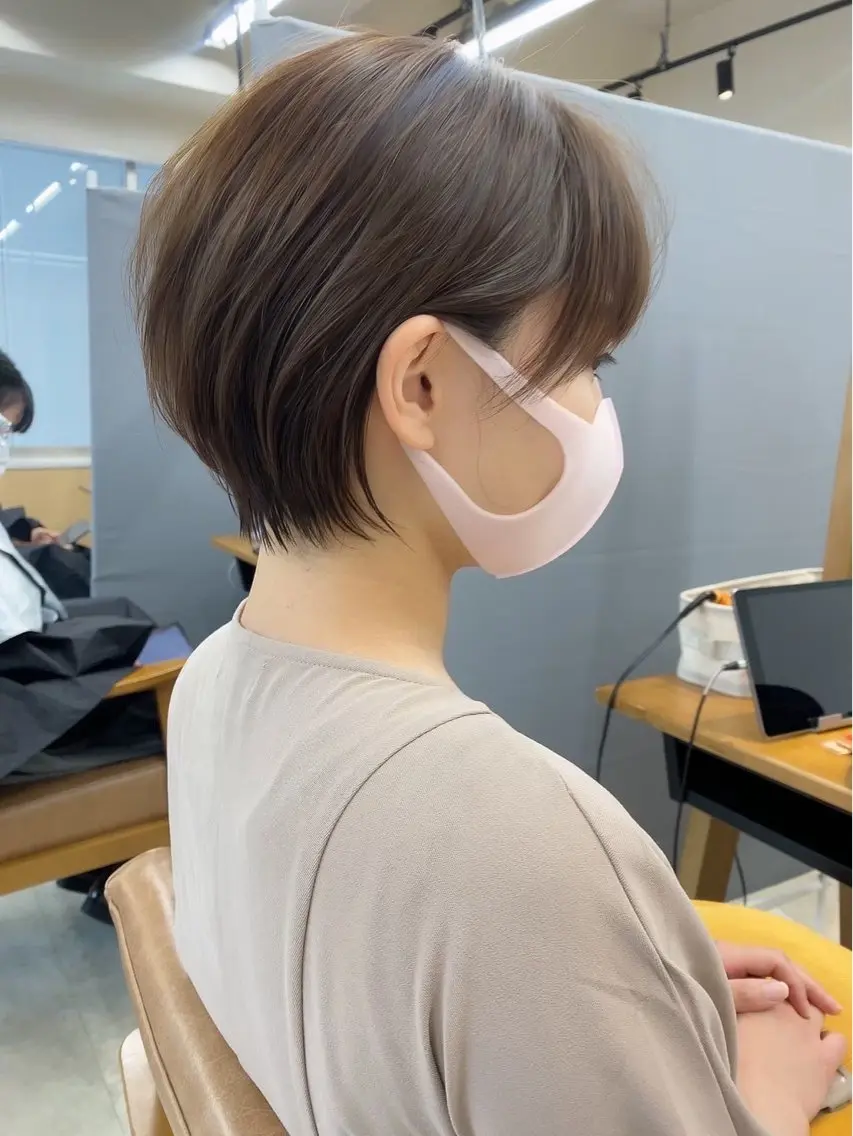 ショート ショートヘア 早田 華のヘアスタイル