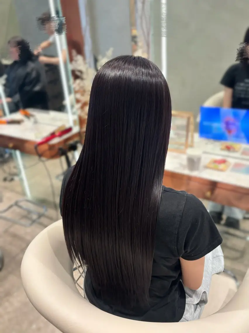 カラー ラベンダーカラー ヘアカラー ユ ヅのヘアスタイル