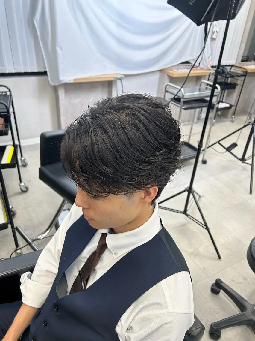 パーマ パーマ トリートメント フルカワ セイヤのヘアスタイル