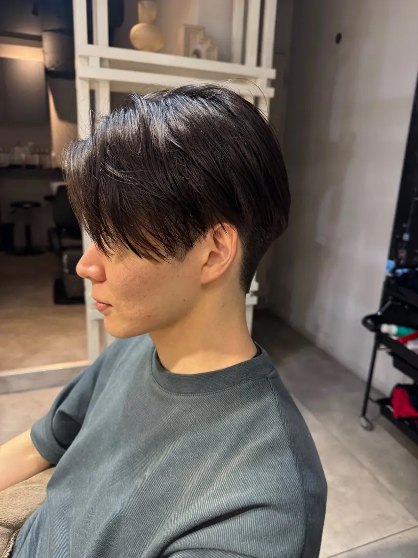 ショート メンズ センターパート カット ヘッドスパ 似合う髪型が 分からない方へのヘアスタイル