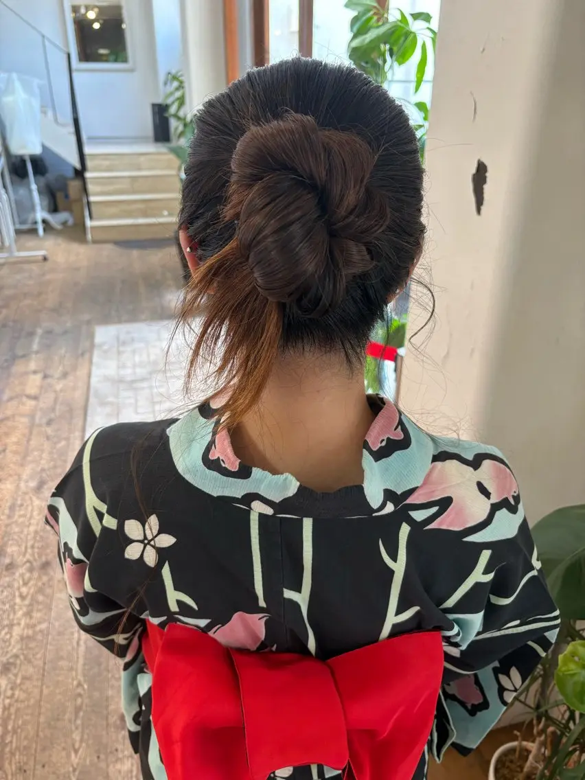 着付け BRAS ナカガワのヘアスタイル