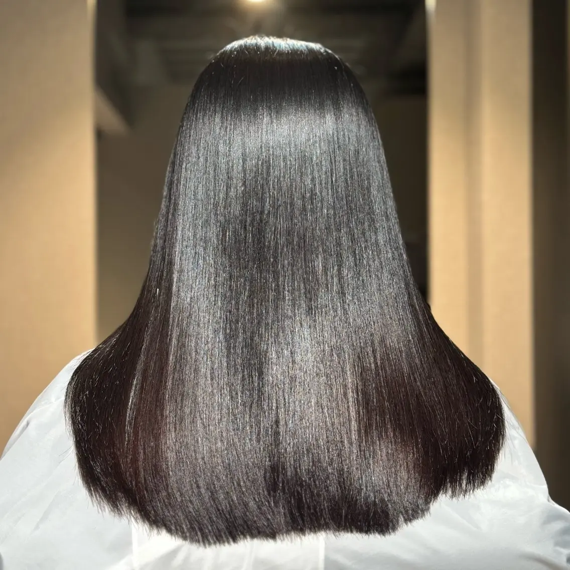 ロング パーマ 髪質改善 韓国風ヘア 縮毛矯正 トリートメント ヘアカラー トリートメント 髪質改善Ⅰ透明感 艶カラーⅠたつやのヘアスタイル
