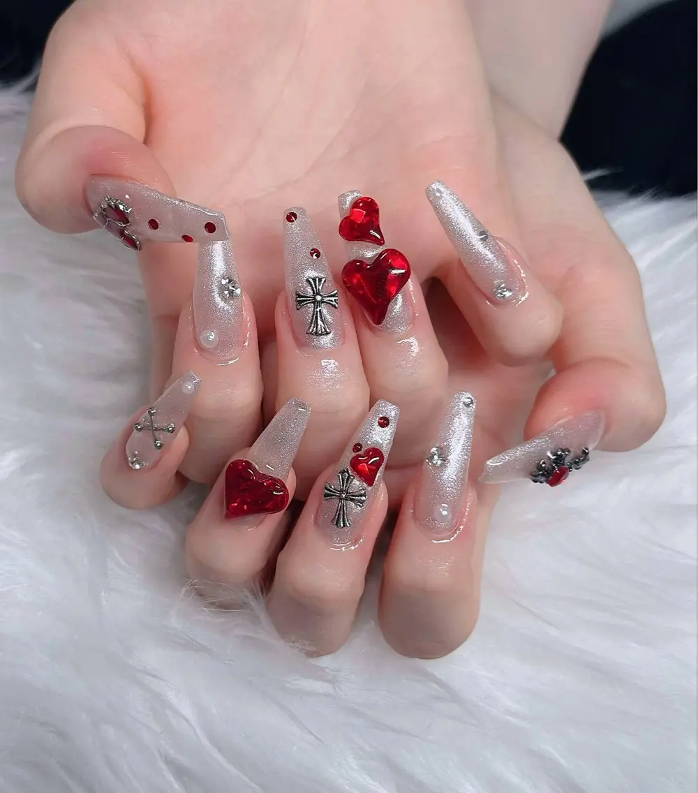 ネイル フレンチネイル ジェルネイル ハロウィン キラキラネイル 韓国ネイル H.baby Nail Salonのネイルデザイン