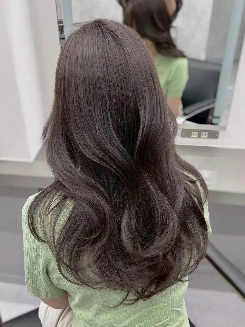 カラー ブリーチ 透明感カラー ダブルカラー 韓国風カラー ブリーチなしカラー まほろ/ 🎀🫧のヘアスタイル