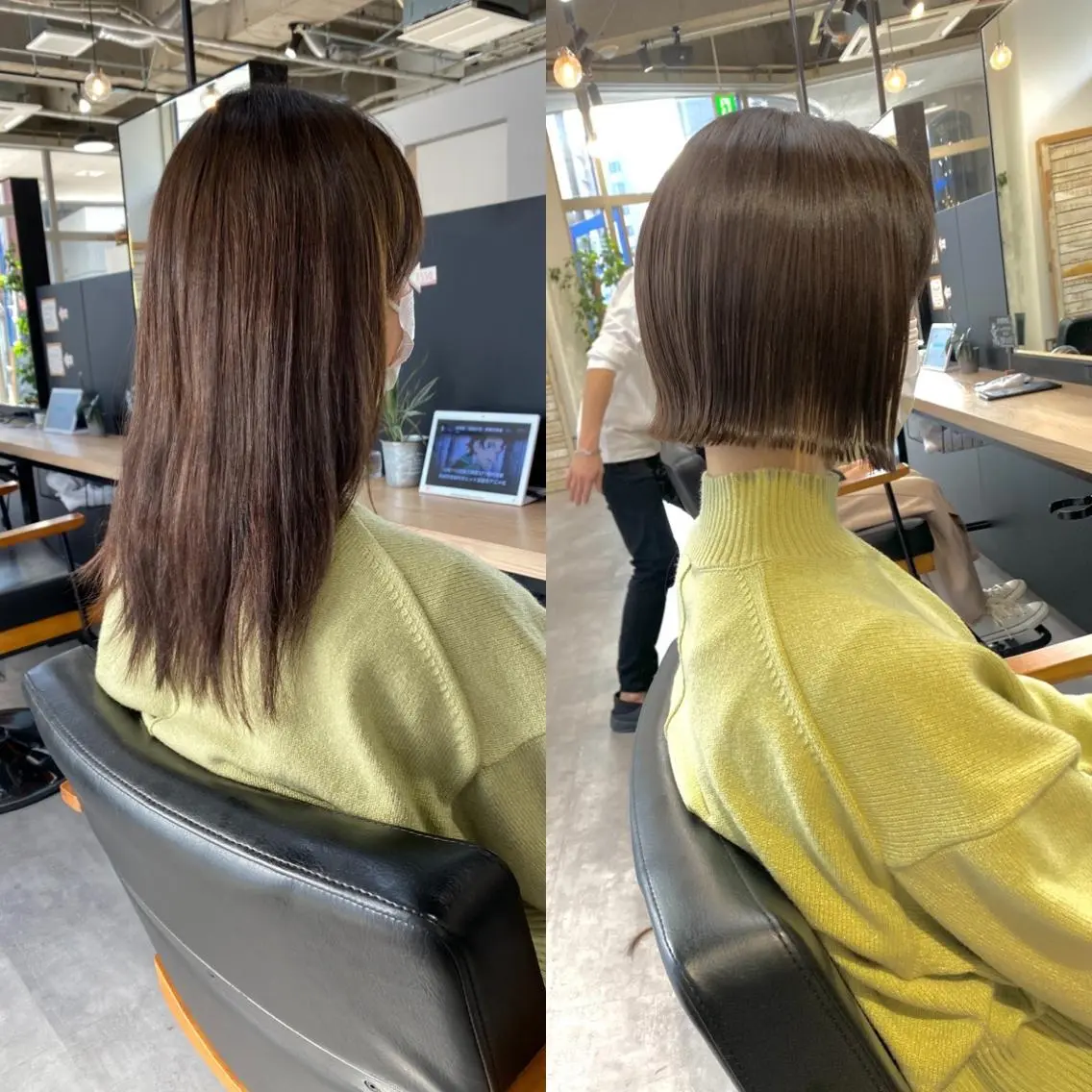 ショート ボブ くびれヘア 🍃ボブ&ショート 特化🍃髪質改善🍃のヘアスタイル