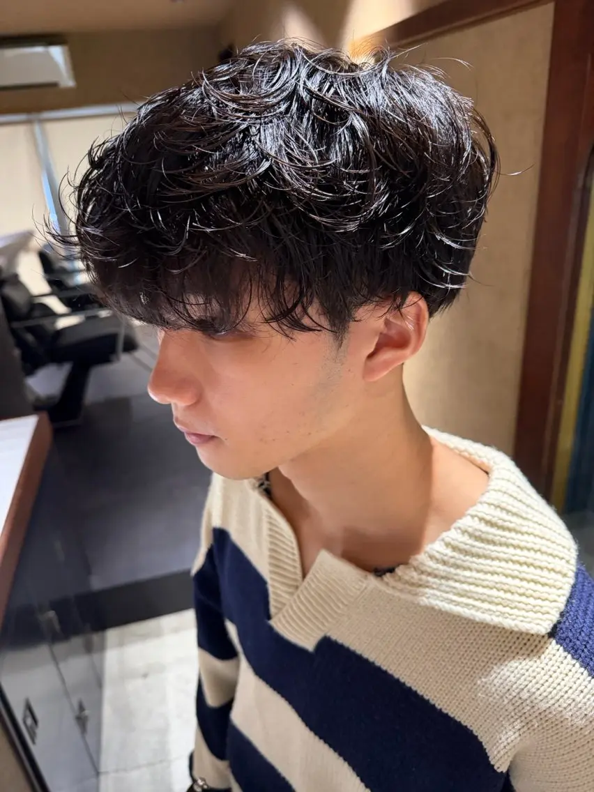 パーマ メンズ walt hayatoのヘアスタイル