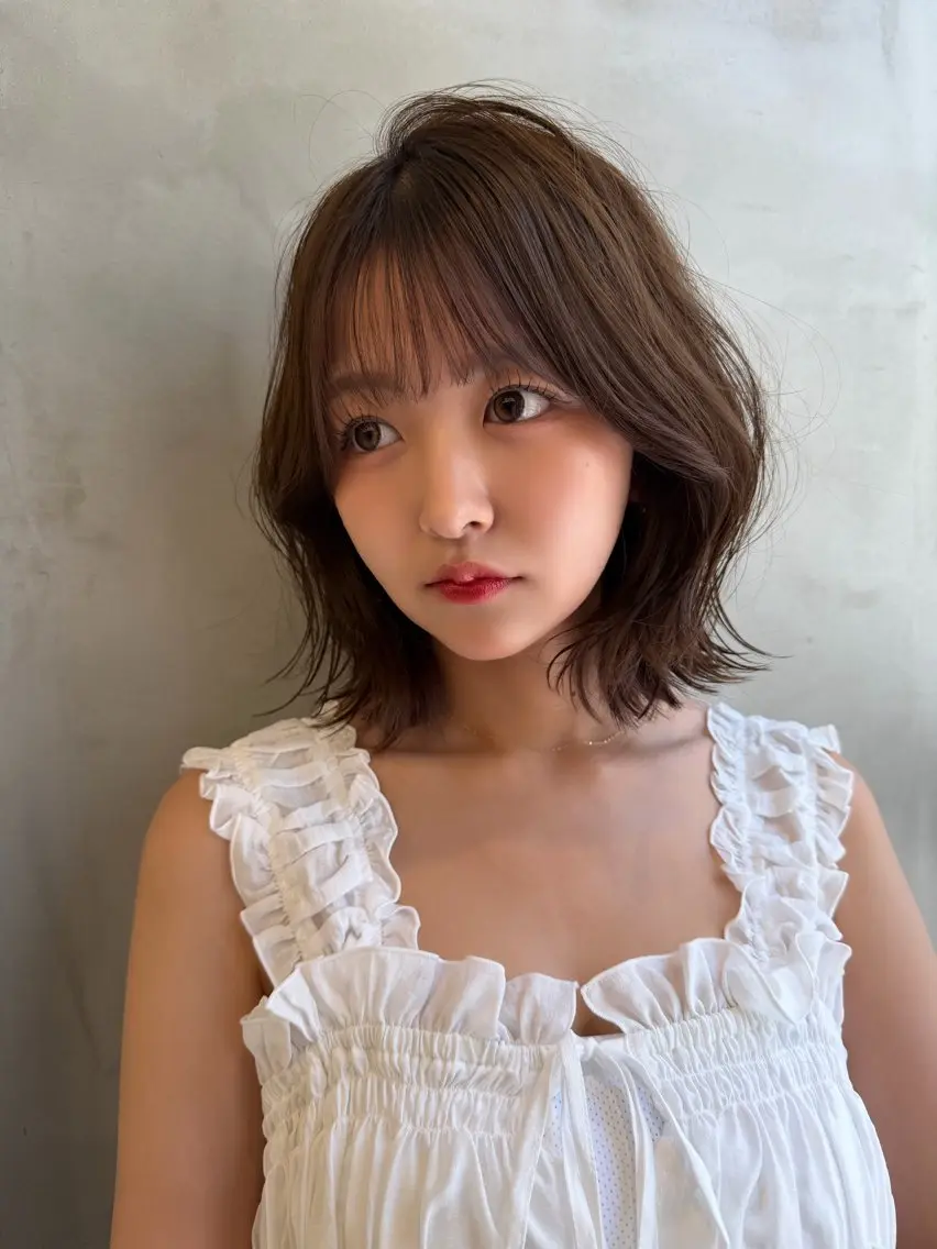 ミディアム カラー カット ヘアカラー トリートメント 🍀小川大輔🍀 ボブ/ブリーチ🥇のヘアスタイル