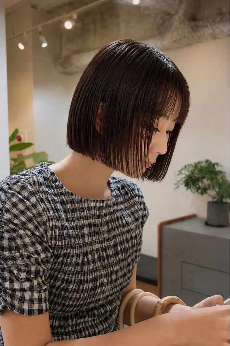 ショート カット 愛花/久屋大通/ 切りっぱなしボブのヘアスタイル