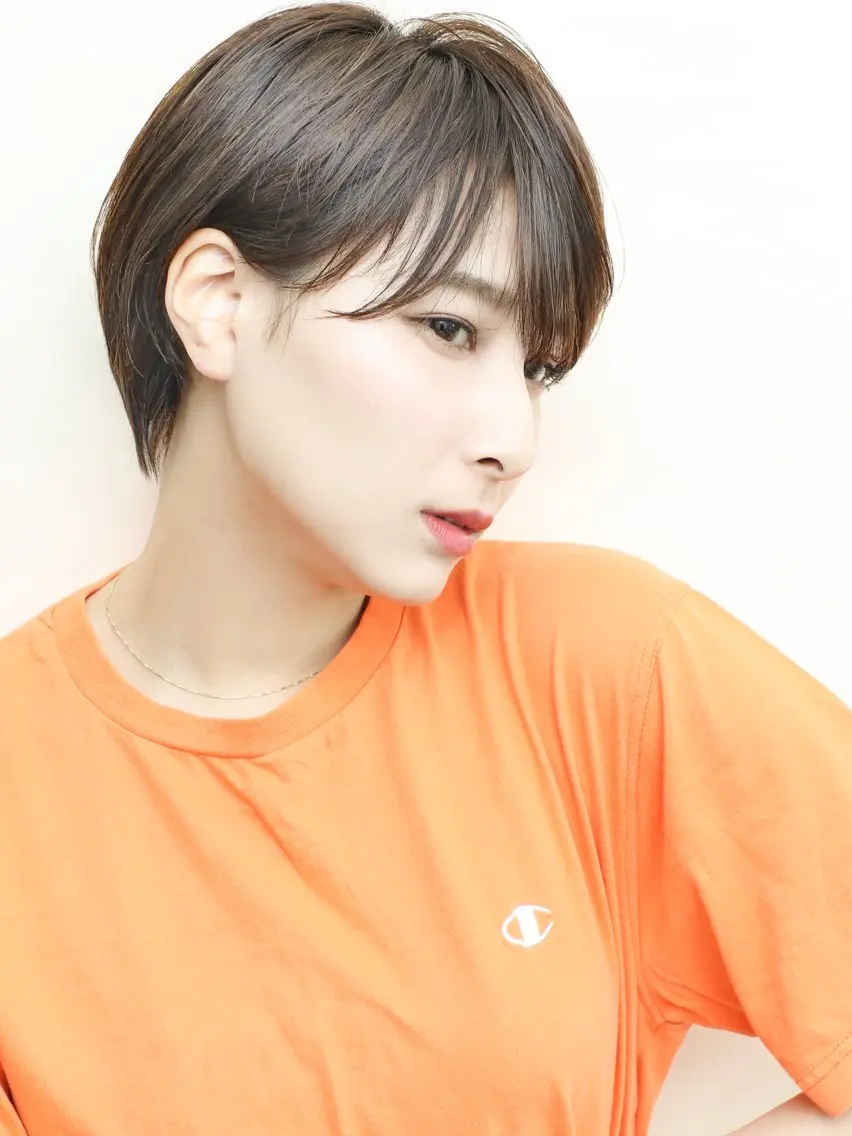 ショート カラー パーマ THE USUAL ユージュアルのヘアスタイル