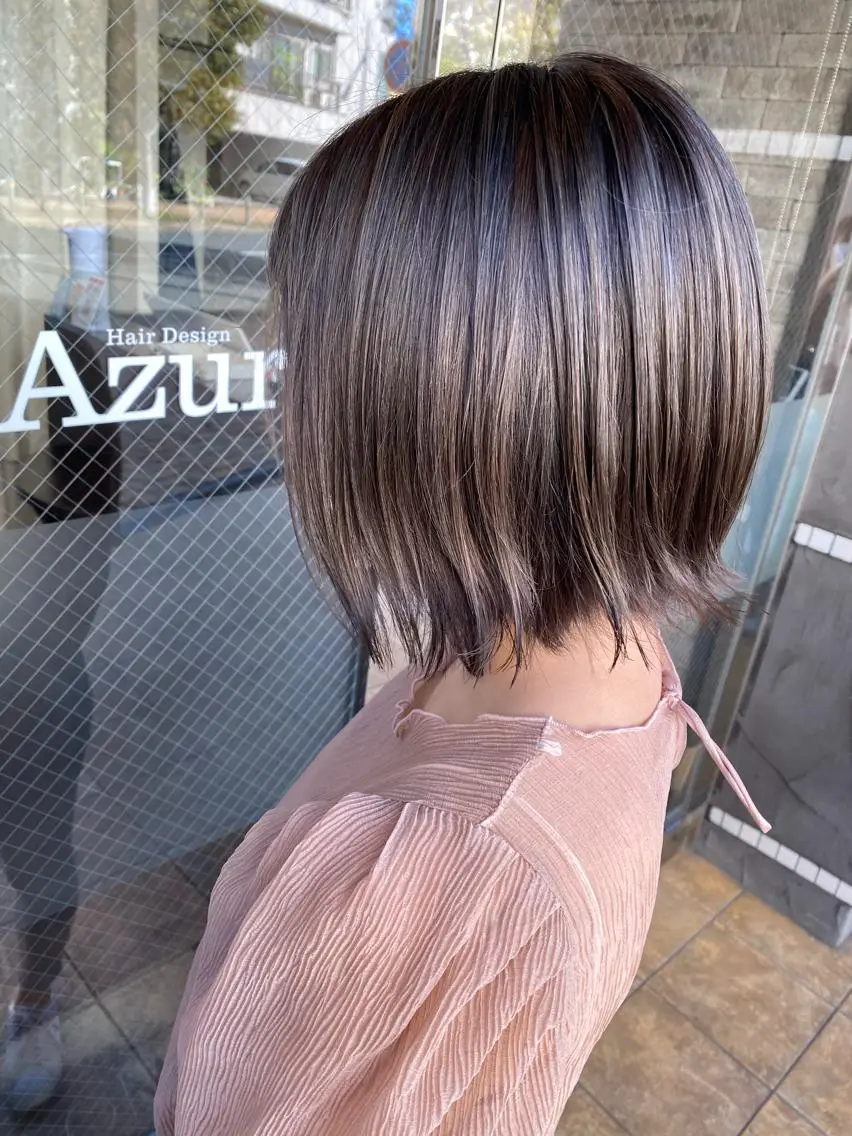 【☆透明感&ツヤ感UP☆】Azurカラー+シアバタートリートメントの写真