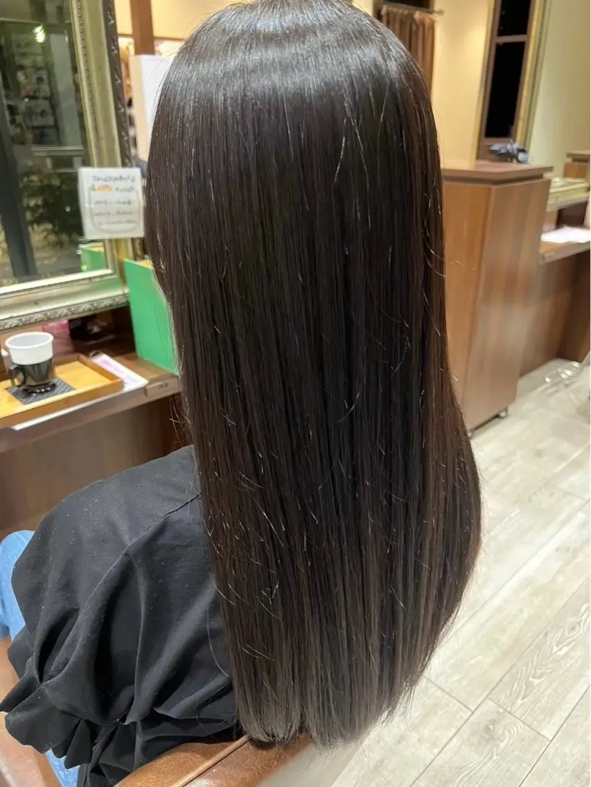 ロング 縮毛矯正 🫧ナチュラル矯正 /カラー🫧あやりのヘアスタイル
