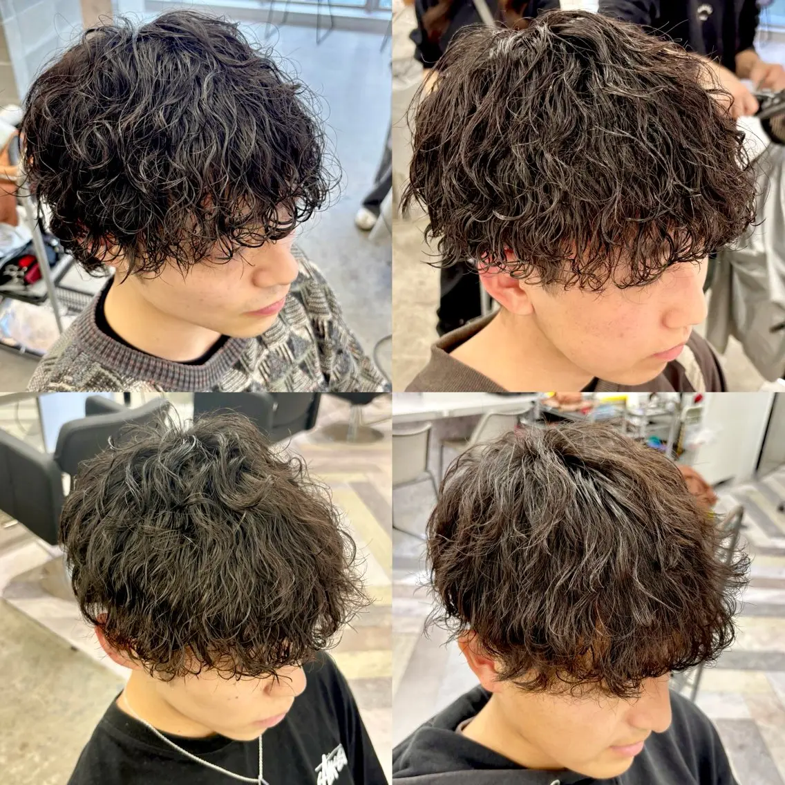 【メンズ1番人気✨️】男らしいメンズパーマ🇺🇸ツイストスパイラルパーマ&波巻きパーマ🇺🇸ニュアンスパーマの写真