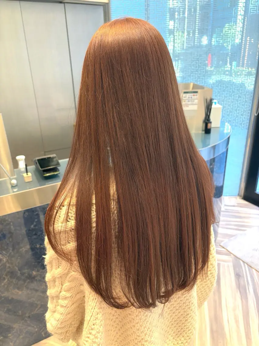 ロング カラー 李 文のヘアスタイル