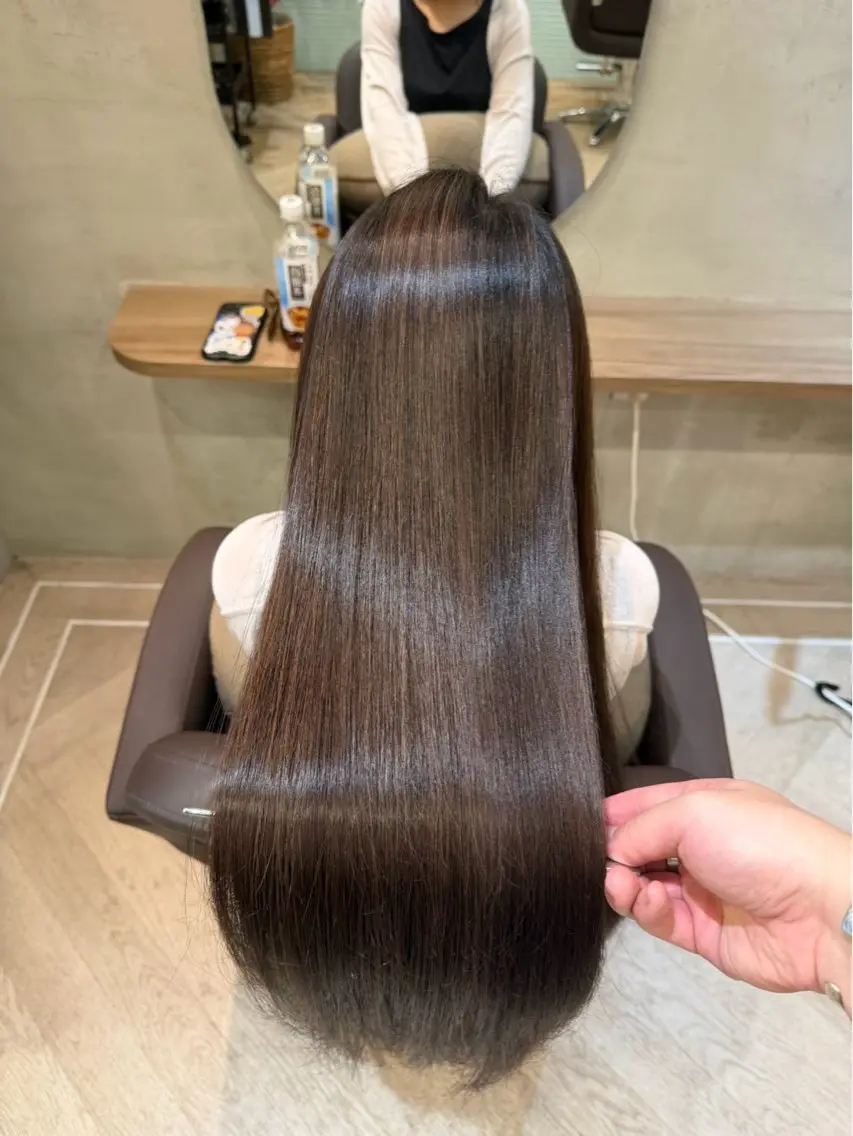 セミロング カット ヘアカラー トリートメント 🫧Lien mizuki 🫧のヘアスタイル