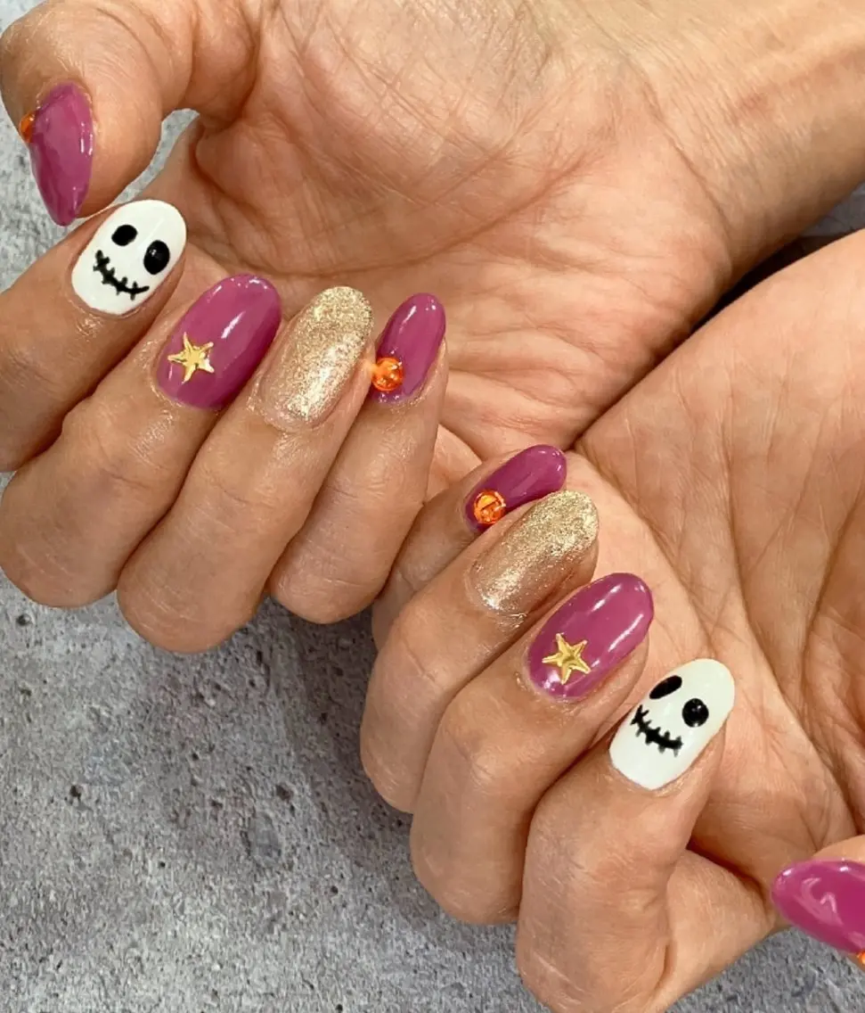 ネイル ハロウィン ハンドネイル felicita fumi🩷のネイルデザイン