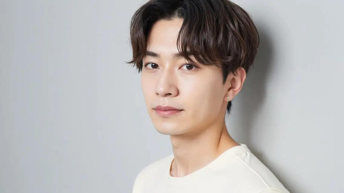 メンズ カット パーマ 岡本 琉聖のヘアスタイル