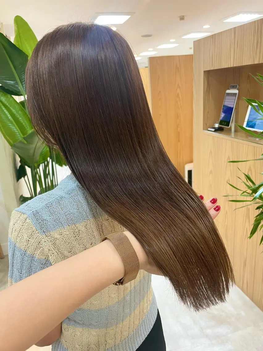 セミロング トリートメント minatsu 東京の技術を京都でのヘアスタイル