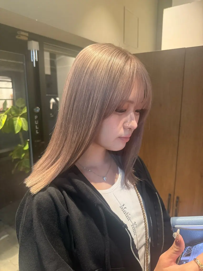 セミロング ヘアカラー トリートメント 【副店長】DAYS 2nd 久木山湧也のヘアスタイル