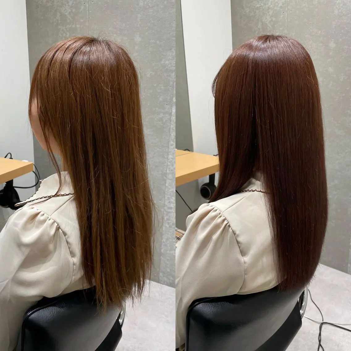 セミロング カラー 透明感カラー イルミナカラー トリートメント 髪質改善ヘアケア 艶髪特化/上田のヘアスタイル