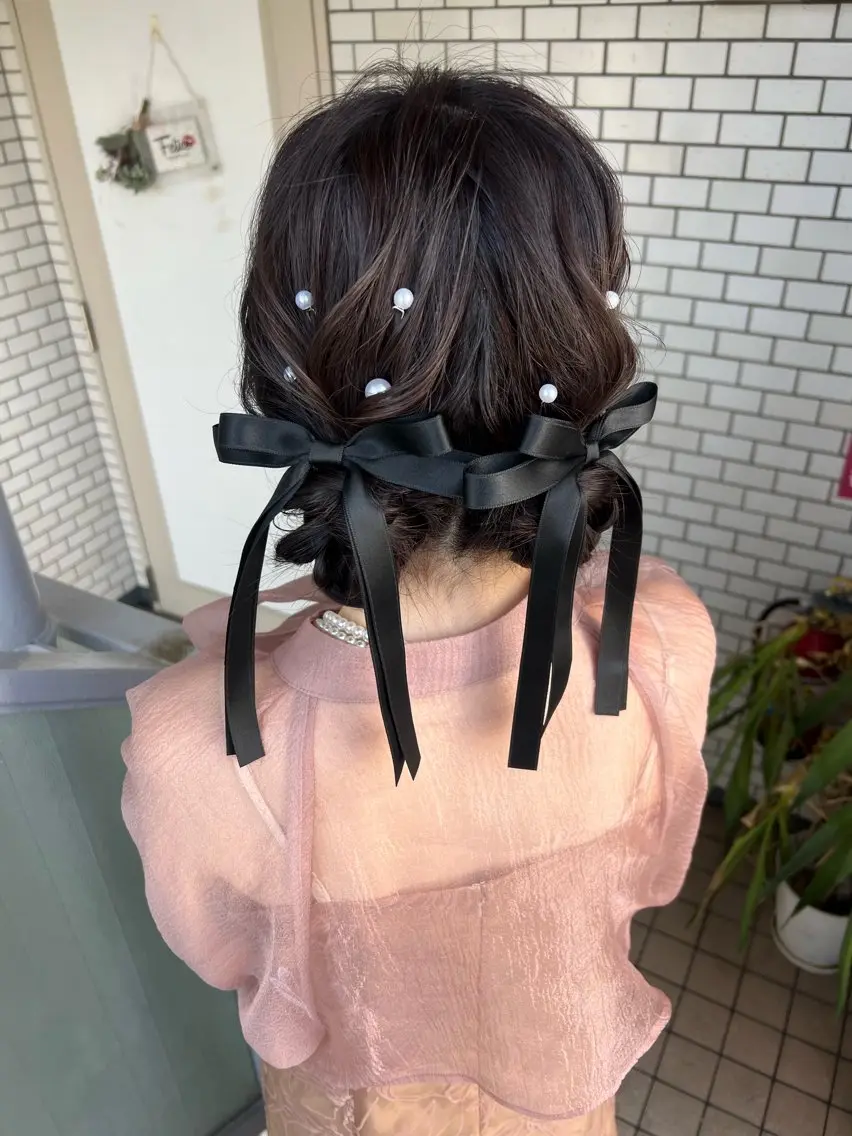 ヘアアレンジ ヘアセット 大人可愛いヘアメイク 💋🧚♀️しずかのヘアスタイル