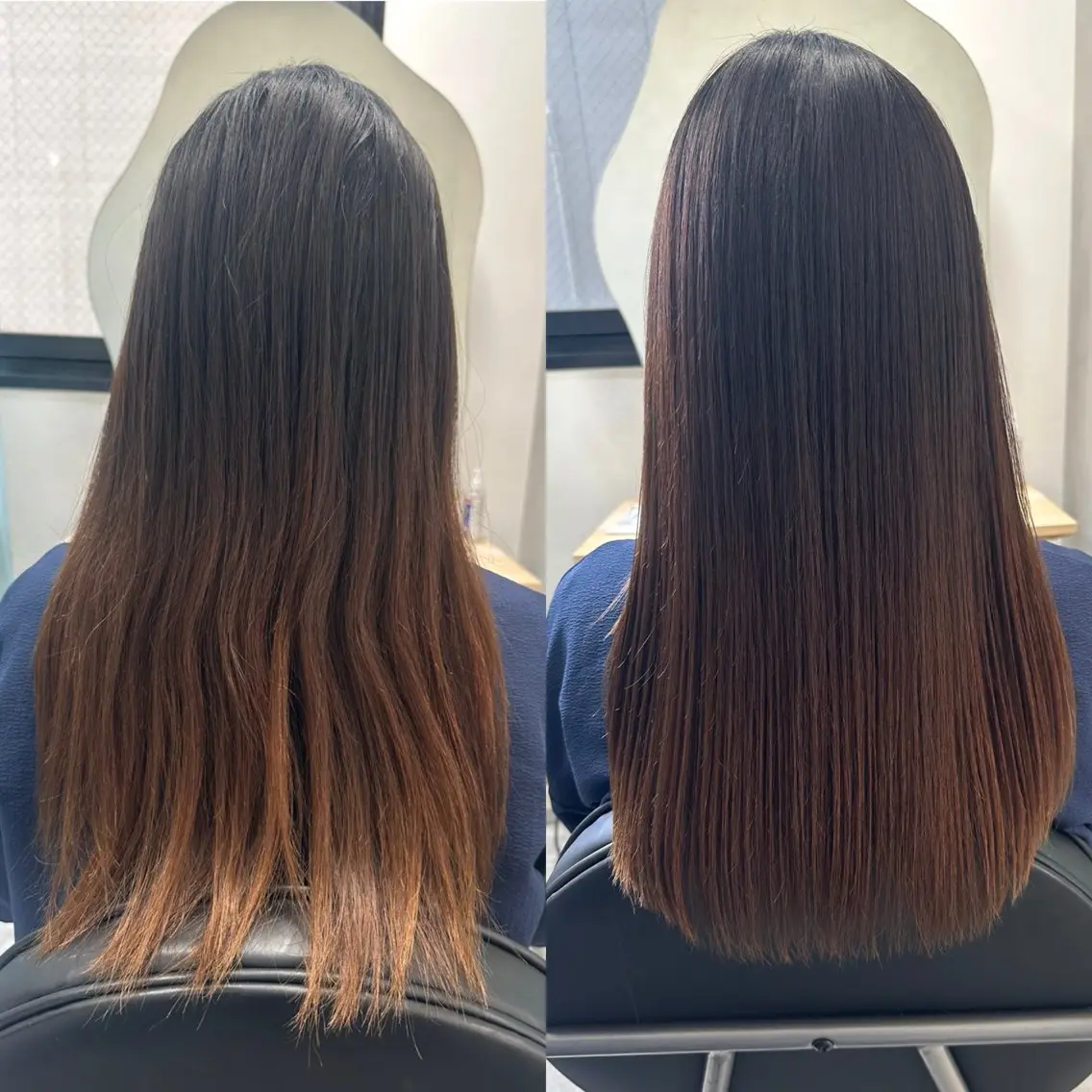 ロング カット 縮毛矯正 トリートメント TELAHAIR岡野 春奈のヘアスタイル