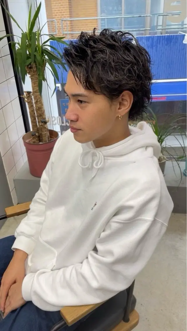 ショート パーマ メンズ メンズ専門サロン wokeのヘアスタイル