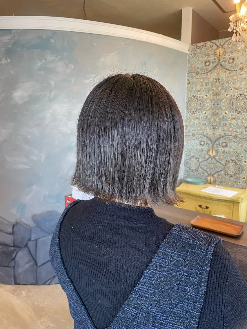 ミディアム ボブ hair make echo滿木あい花のヘアスタイル
