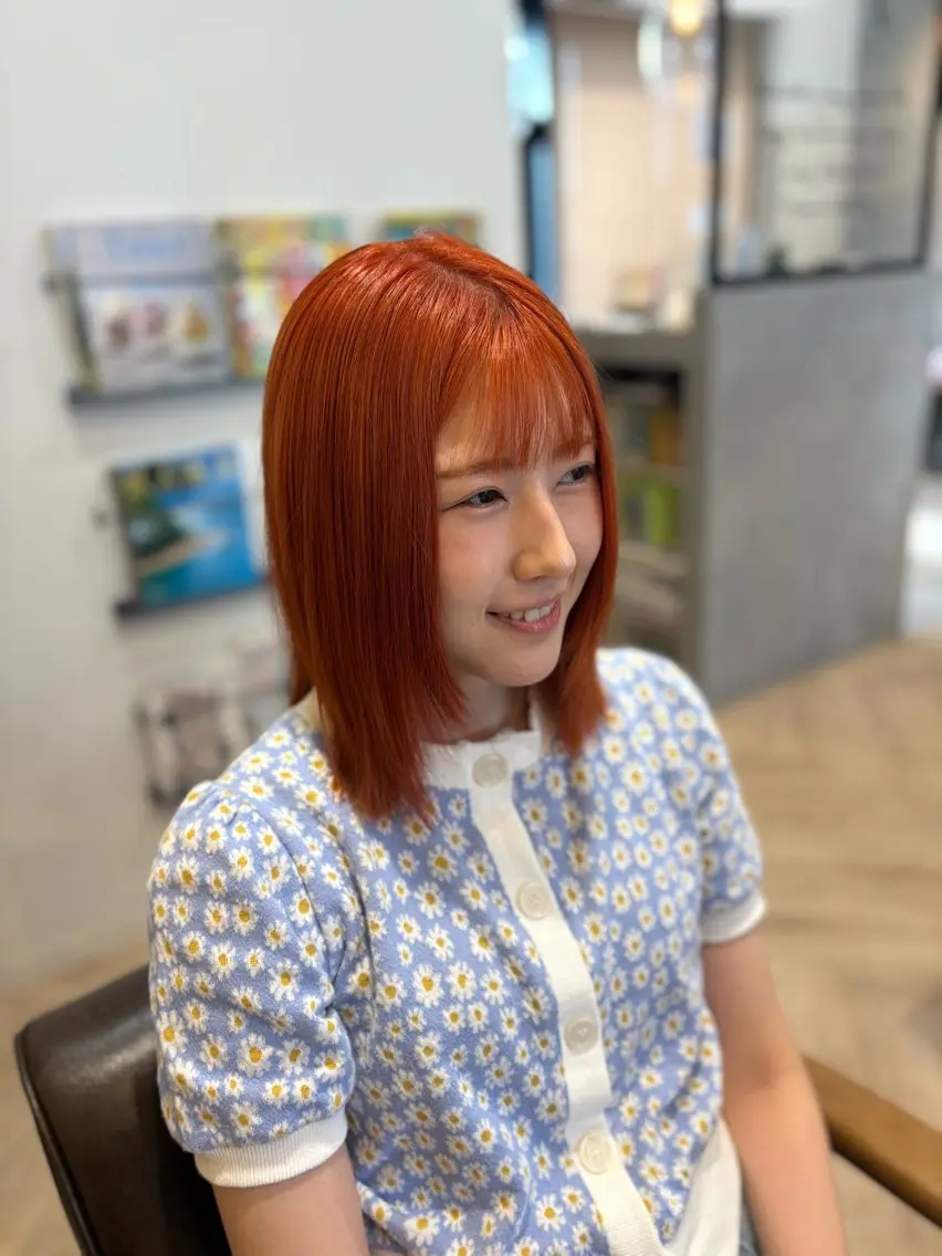 ミディアム ヘアカラー トリートメント goen/射水/北田 千恵のヘアスタイル