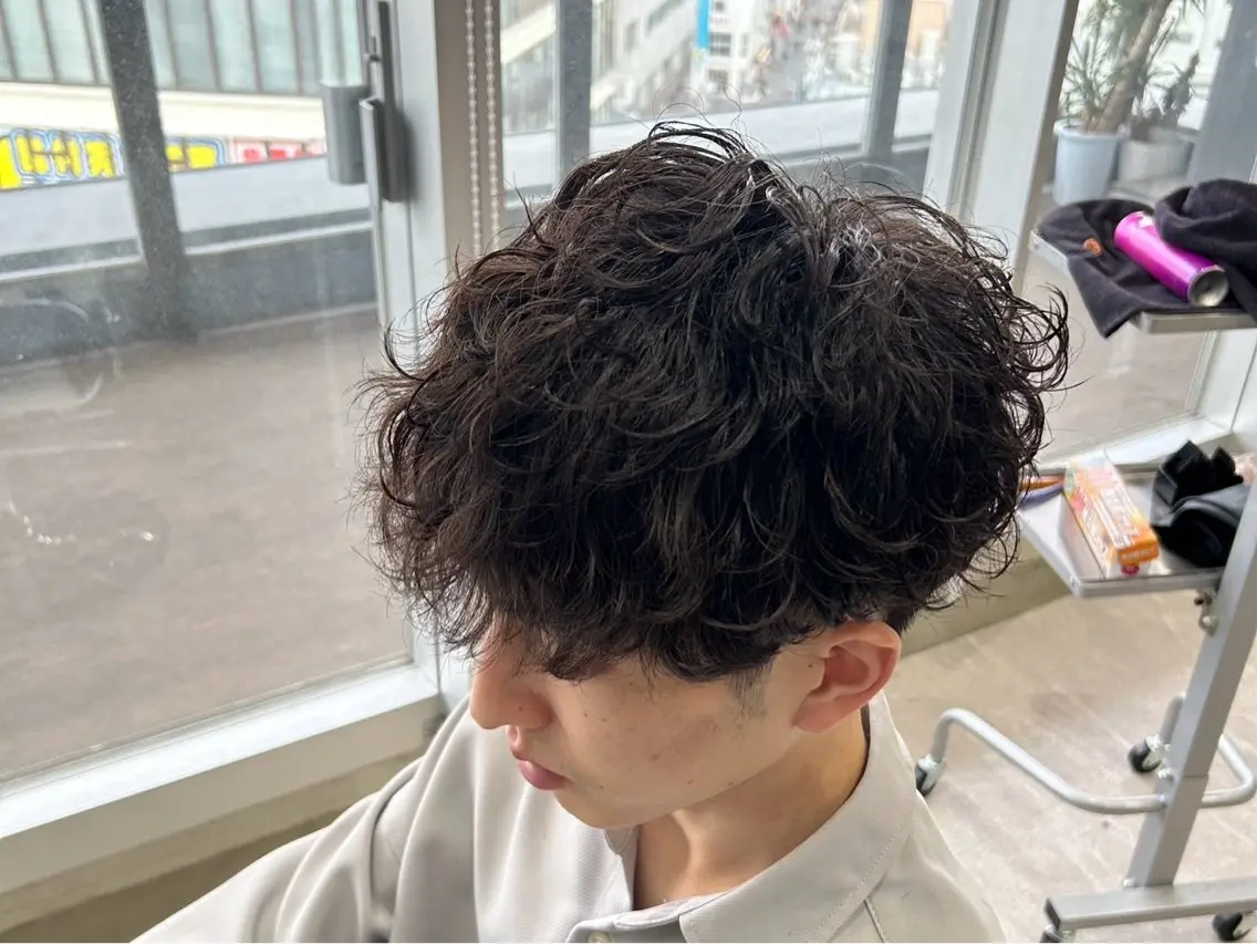 【⭐️動きを出しながら楽にスタイリング⭐️】カット+波巻きパーマ🌀の写真