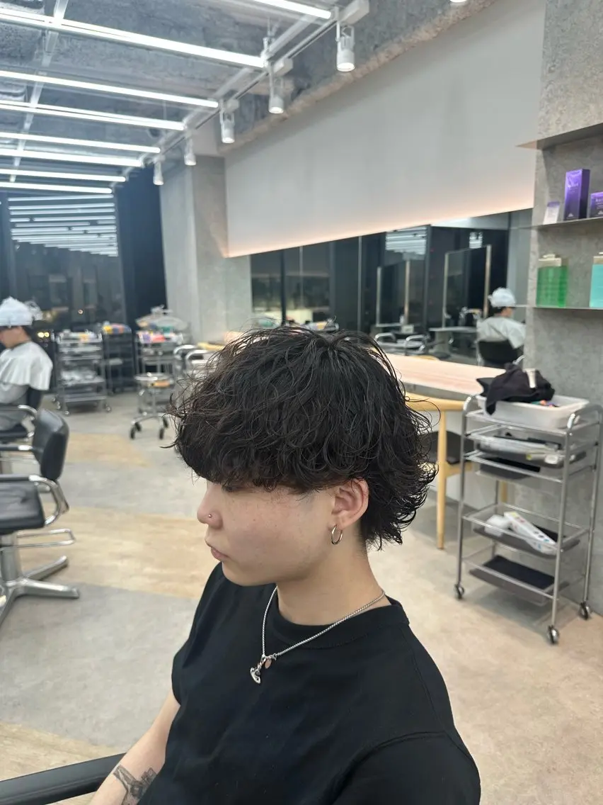 パーマ メンズ カット パーマ カット🔥パーマ特化 fifthりょう🔥のヘアスタイル