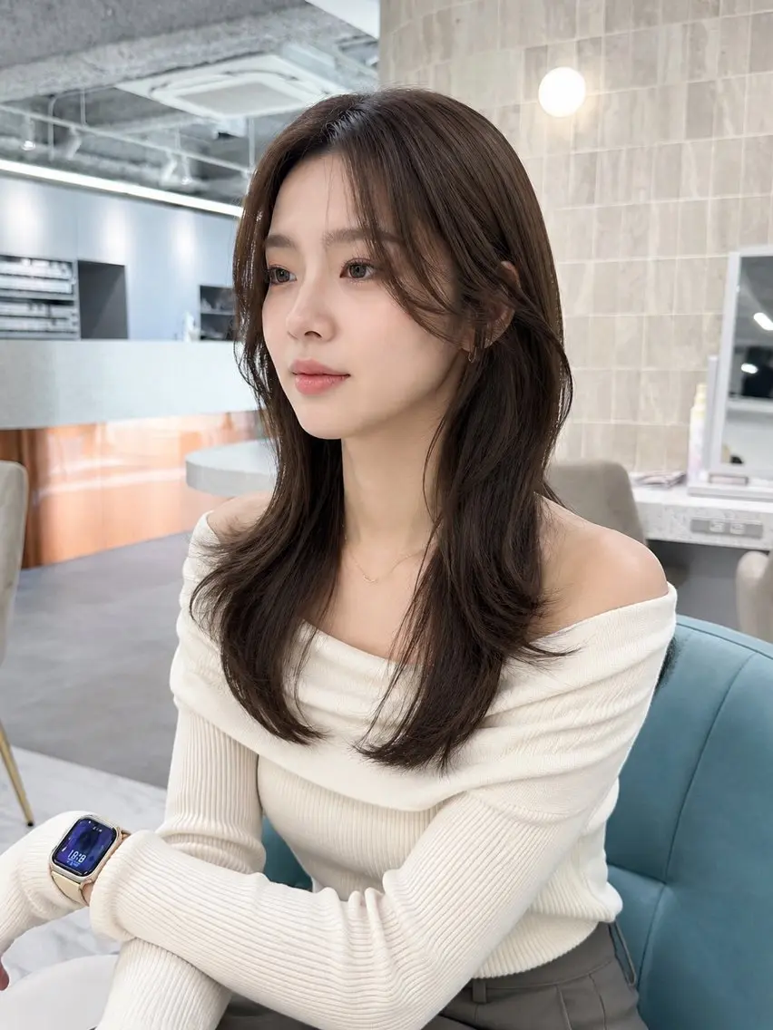 ロング カラー カット ヘアカラー 松本 俊樹のヘアスタイル