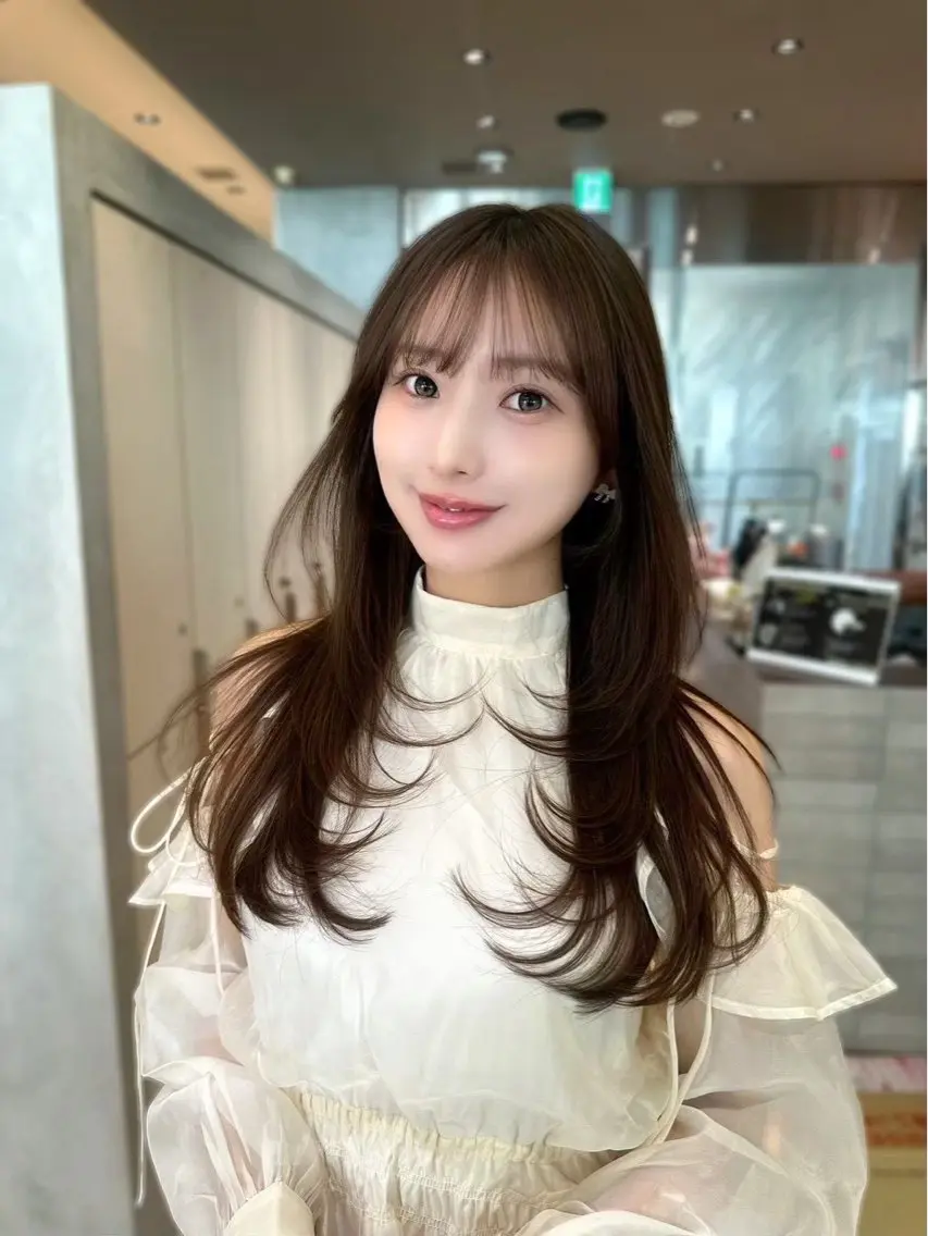 ロング Ruri縮毛矯正 酸性ストレートのヘアスタイル