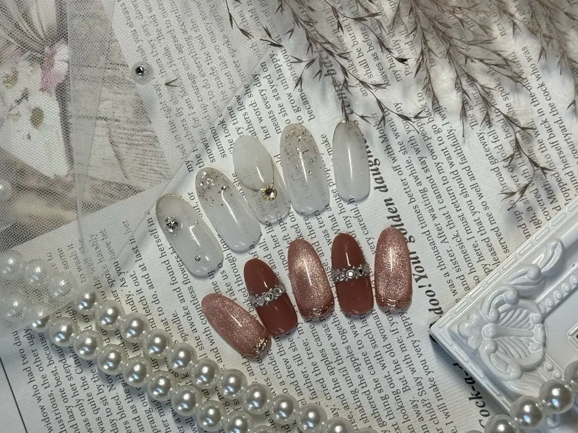 ネイル フットネイル フレンチネイル 韓国ネイル マグネットネイル ニュアンスネイル Stimu nail Sakashitaのネイルデザイン