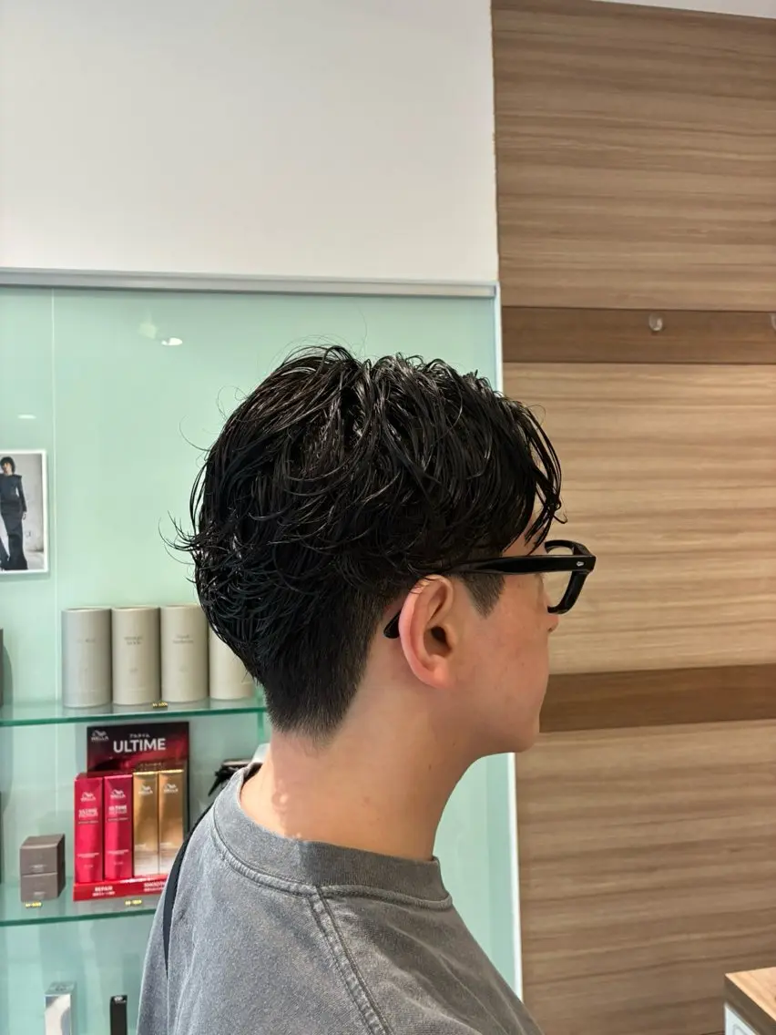 パーマ メンズ カット パーマ Ash中目黒 森田みなみのヘアスタイル