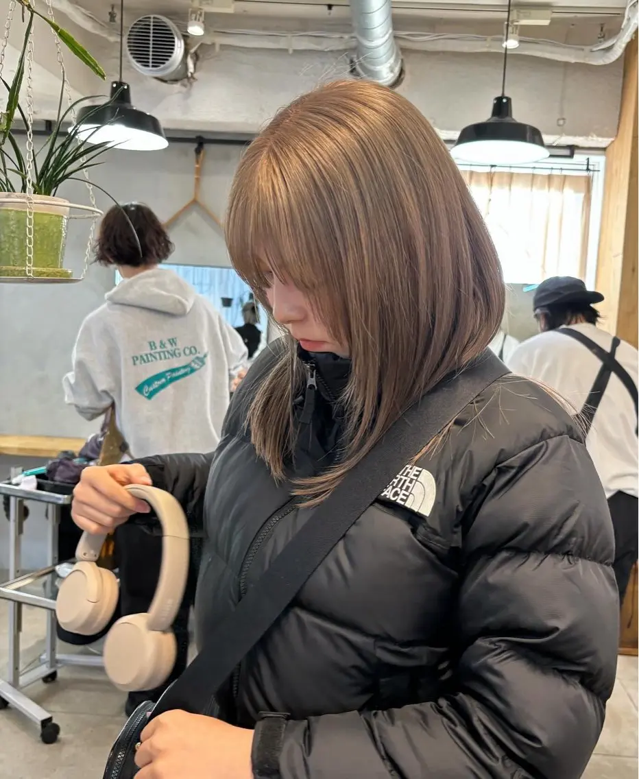 ミニモ限定❕透明感出したい方に🧴💞【ケアブリーチ＋カラー＋トリートメント】超お得なお持ち帰り用トリートメント付き🔅の写真