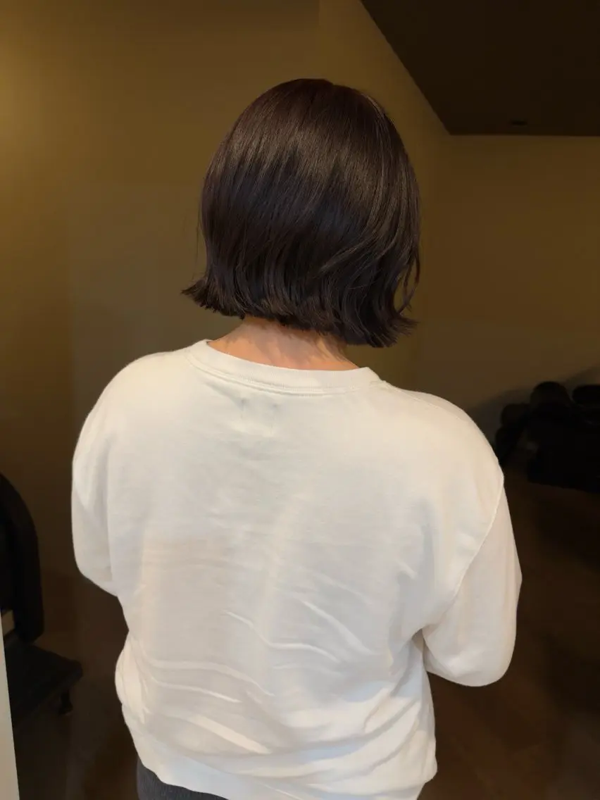 ミディアム カラー shiro.kobe 森彩華のヘアスタイル