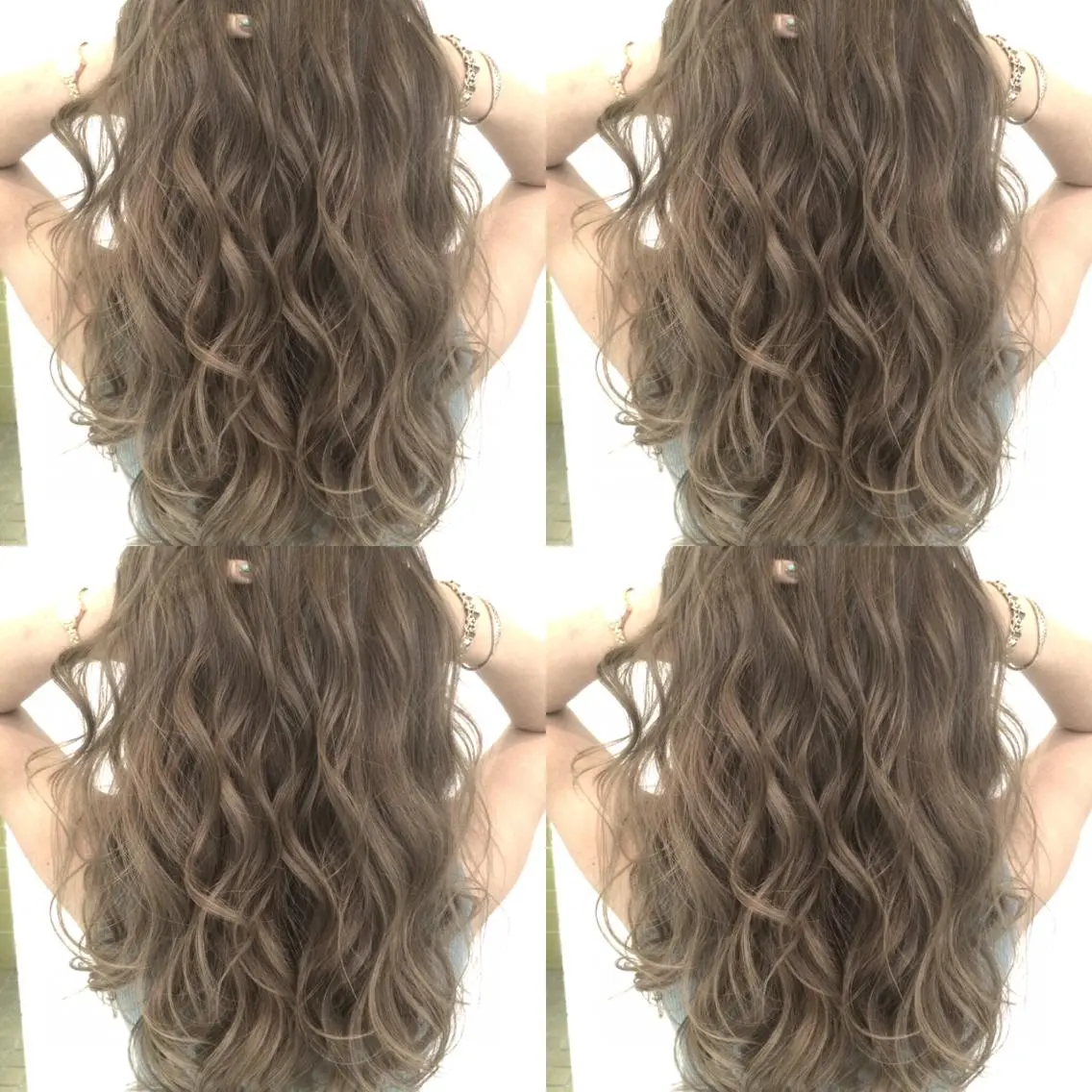 ロング カラー バレイヤージュ ベージュカラー レイヤーカット 井上 一平のヘアスタイル