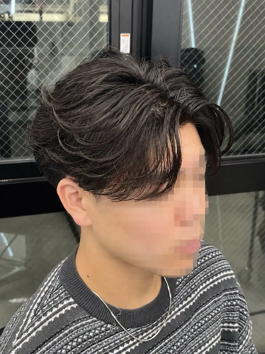 パーマ メンズ カット パーマ 💈メンズ特化💈 康誠💈理容免許取得のヘアスタイル