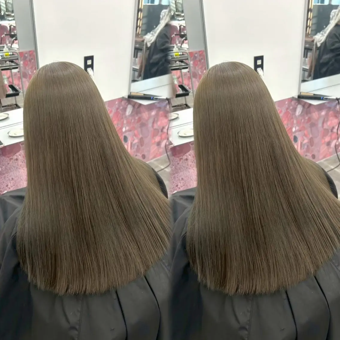 カラー ベージュカラー オリーブベージュ ヘアカラー PELEmana🎀 ハイトーン🧚🪄のヘアスタイル